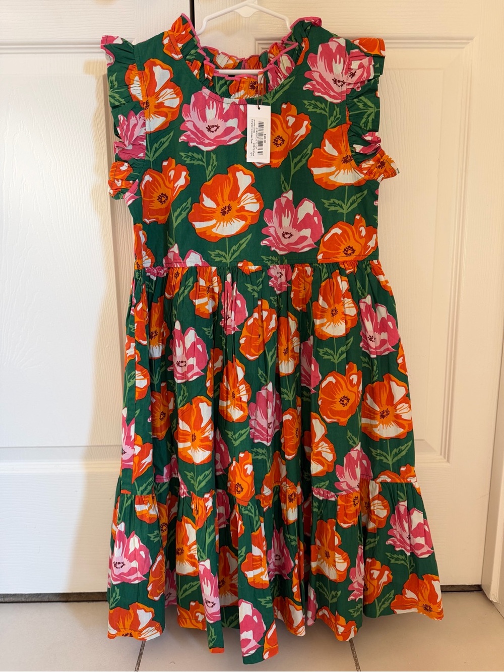 NWT Pink Chicken Jennifer Deess Evergreen Oversized Floral 12 14